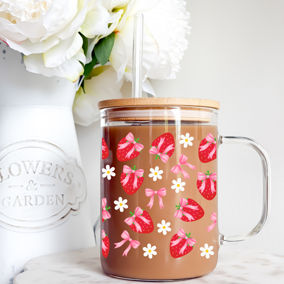 Strawberry Daisy Coquette Cup
