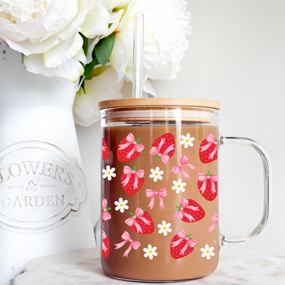 Strawberry Daisy Coquette Cup