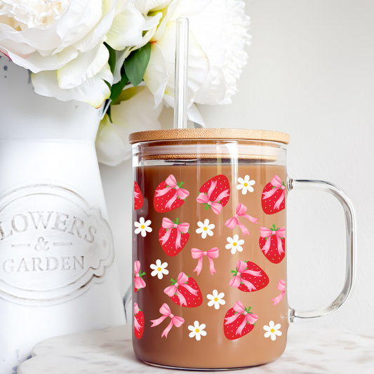 Strawberry Daisy Coquette Cup