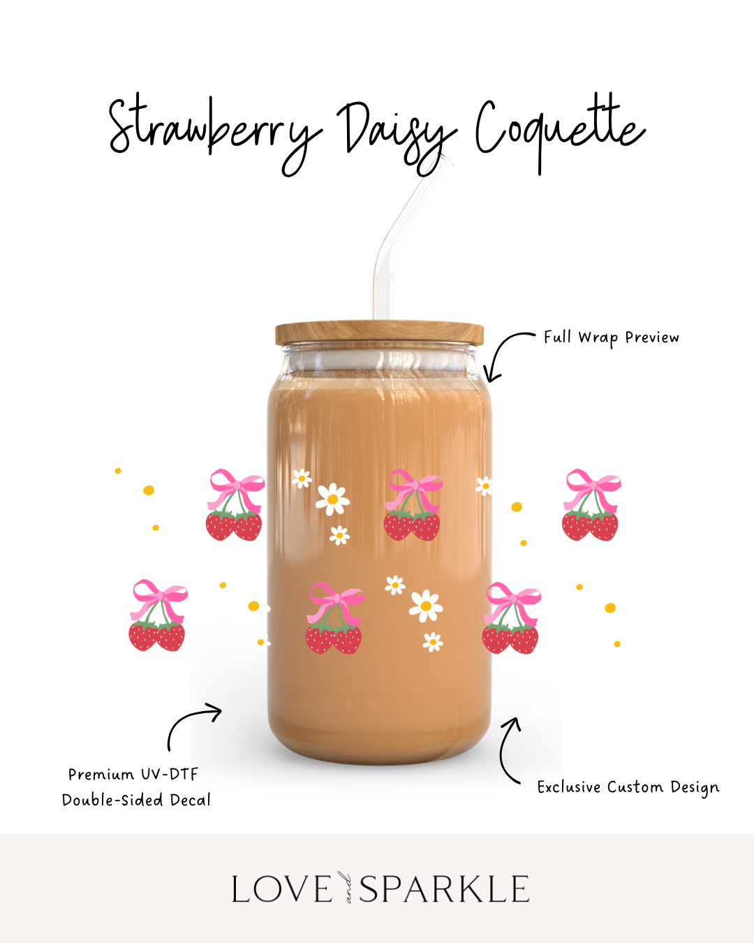 Strawberries Daisy Coquette Cup