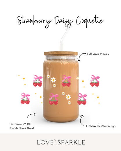 Strawberries Daisy Coquette Cup