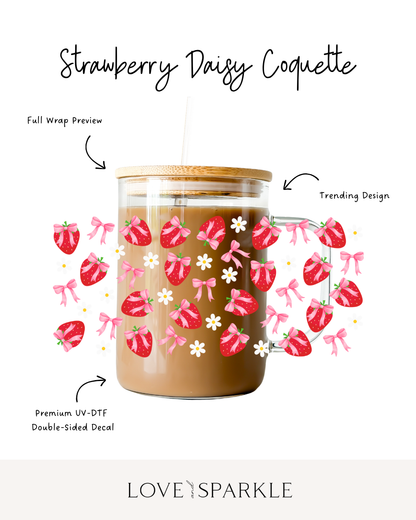 Strawberry Daisy Coquette Cup