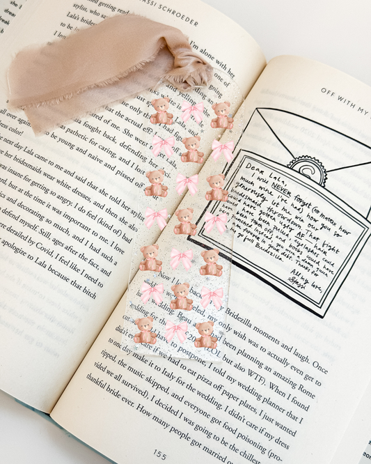 Teddy Bear Coquette Bookmark