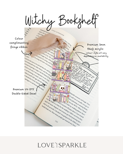 Witchy Bookshelf Bookmark
