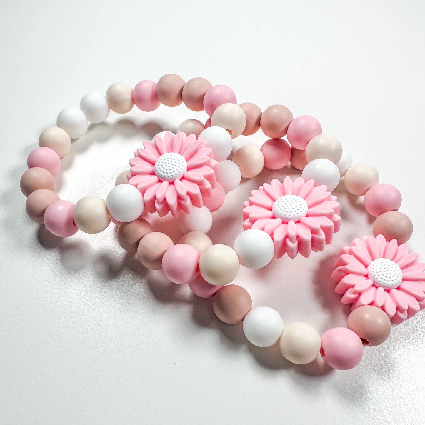 Pink Daisy Bracelet